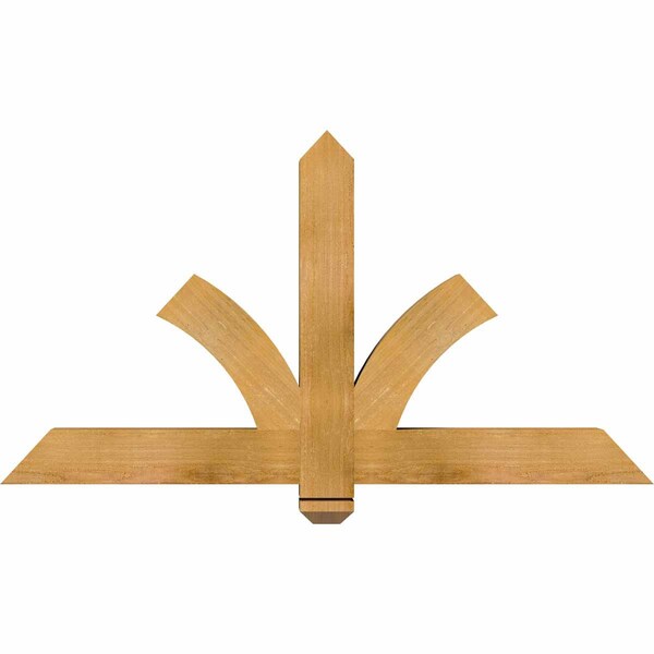 Ekena Millwork Redmond Rough Sawn Timber Gable Bracket, Western Red Cedar, 48"W x 26"H x 4"D x 4"F, 13/12 Pitch GBW048X26X0404RED00RWR - main